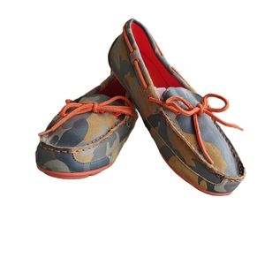 Cole Haan Grand.os Khaki Gray/Tan Camo Slip-on Driving Shoe Size 39.5